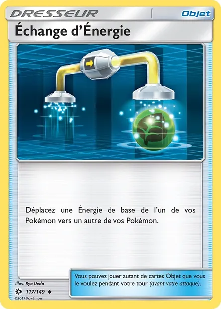 Échange d’Énergie, carte Pokémon SUM 117 — extension Soleil et Lune