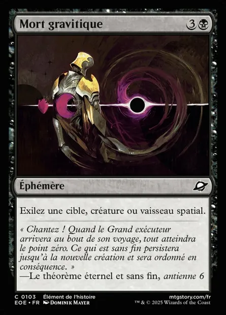 Mort gravitique, carte Magic EOE 103 — extension Edge of Eternities