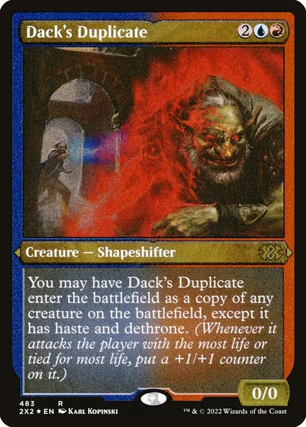 Dack's Duplicate, Magic card 2X2 483 — Double Masters 2022 set