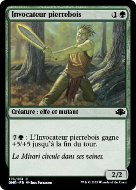 Invocateur pierrebois, carte Magic DMR 178 — extension Dominaria Remastered