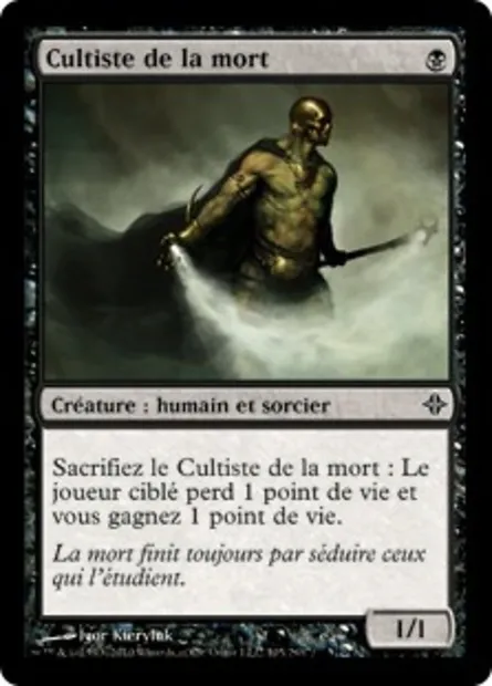 Cultiste de la mort, carte Magic ROE 105 — extension L'ascension des Eldrazi