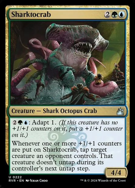 Sharktocrab, Magic card RVR 222 — Ravnica Remastered set