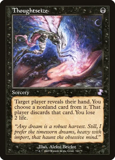 Thoughtseize, Magic card TSR 334 — Time Spiral Remastered set