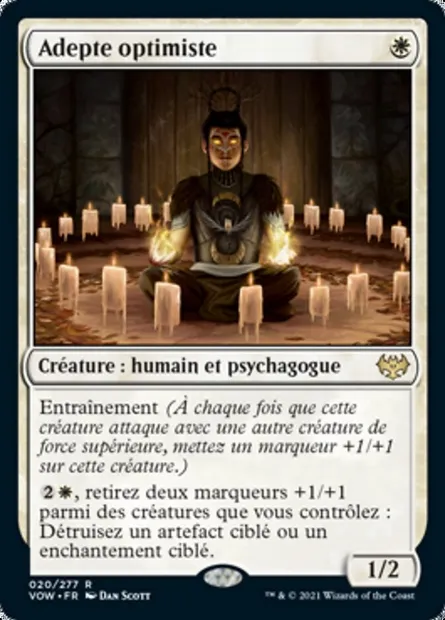 Adepte optimiste, carte Magic VOW 20 — extension Innistrad : noce écarlate