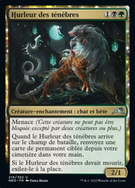 Gloomshrieker, carte Magic NEO 219 — extension Kamigawa: La Dynastie Néon