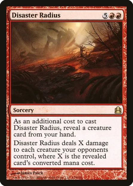 Disaster Radius, Magic card CMD 119 — Commander 2011 set
