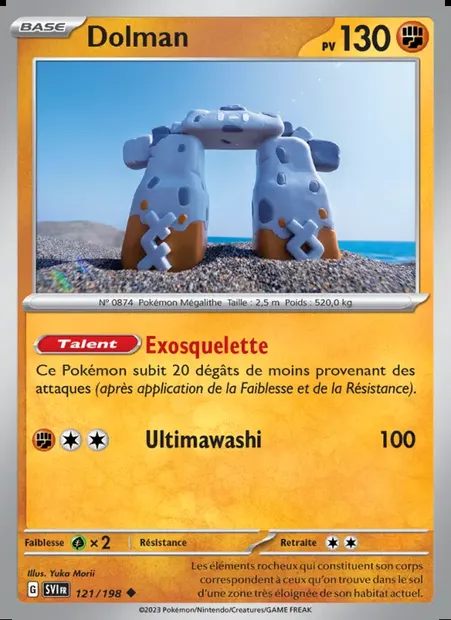 Dolman, carte Pokémon SVI 121 — extension Écarlate et Violet