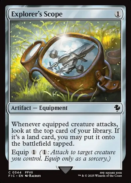 Explorer's Scope, Magic card FIC 344 — Final Fantasy Commander set