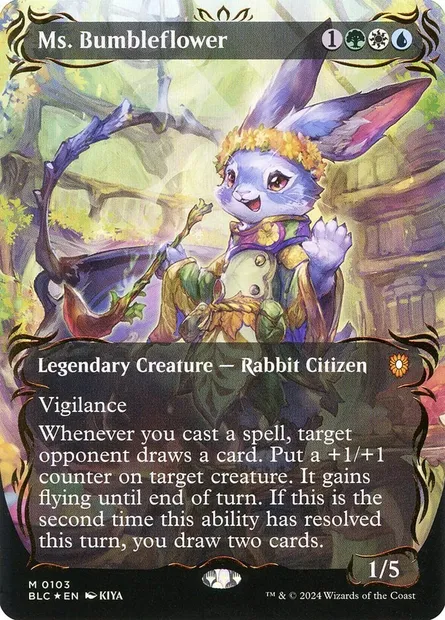 Ms. Bumbleflower, Magic card BLC 103 — Bloomburrow Commander set