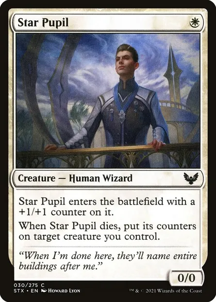 Star Pupil, Magic card STX 30 — Strixhaven: School of Mages set