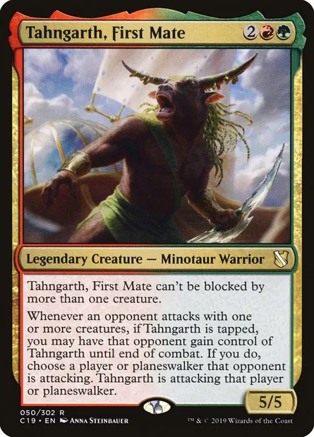 Tahngarth, First Mate, Magic card C19 50 — Commander 2019 set