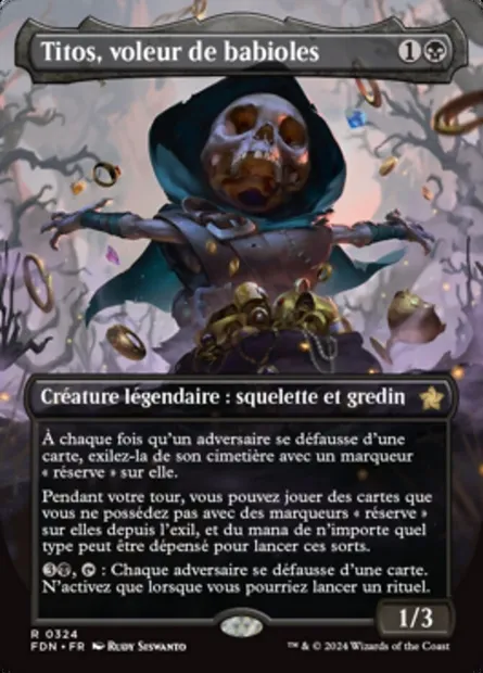 Titos, voleur de babioles, carte Magic FDN 324 — extension Foundations