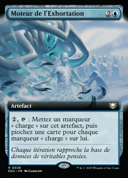 Moteur de l'Exhortation, carte Magic EOC 26 — extension Edge of Eternities Commander