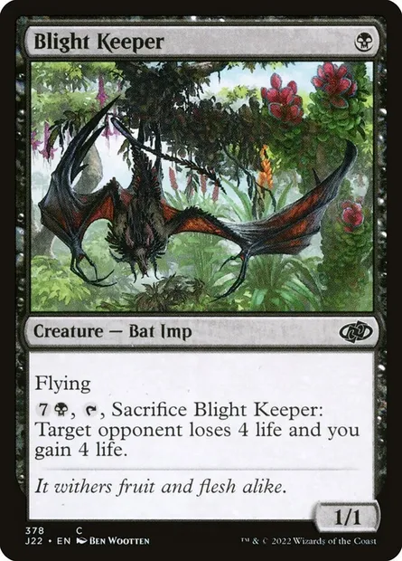 Blight Keeper, Magic card J22 378 — Jumpstart 2022 set