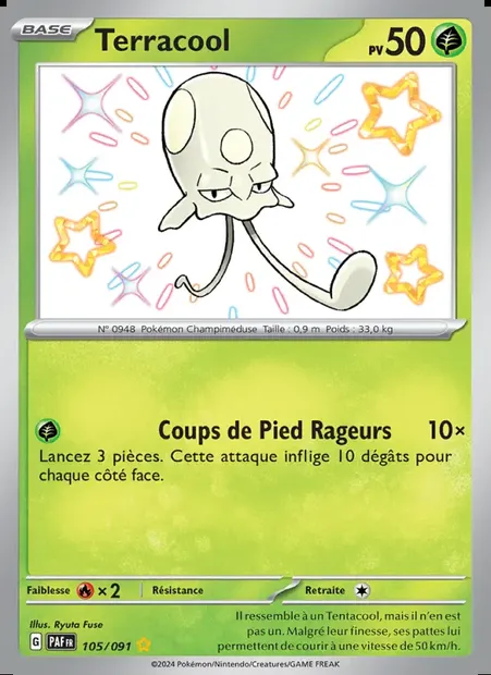 Terracool, carte Pokémon PAF 105 — extension Destinées de Paldea
