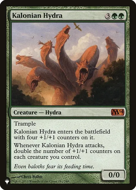 Hydre kalonienne, carte Magic PLST M14-181 — extension The List