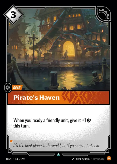 Pirate's Haven, carte Riftbound OGN 143 — extension Origins