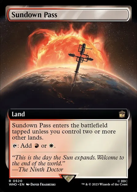 Sundown Pass, Magic card WHO 520 — Doctor Who set