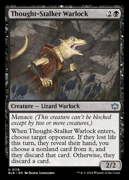 Thought-Stalker Warlock, Magic card BLB 118 — Bloomburrow set