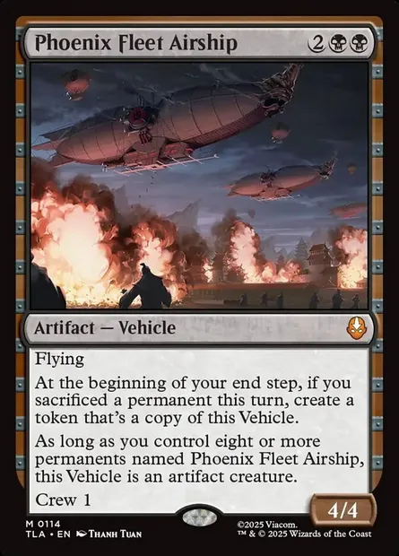 Phoenix Fleet Airship, Magic card TLA 114 — Avatar: The Last Airbender set
