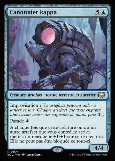 Canonnier kappa, carte Magic EOC 74 — extension Edge of Eternities Commander