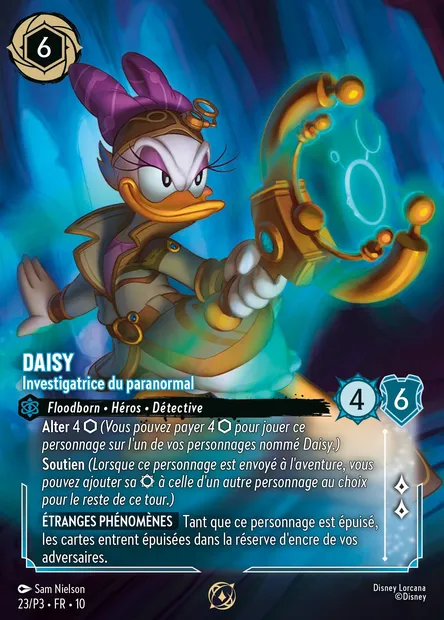 Daisy - Investigatrice du paranormal, carte Disney Lorcana P3-023 — extension P3