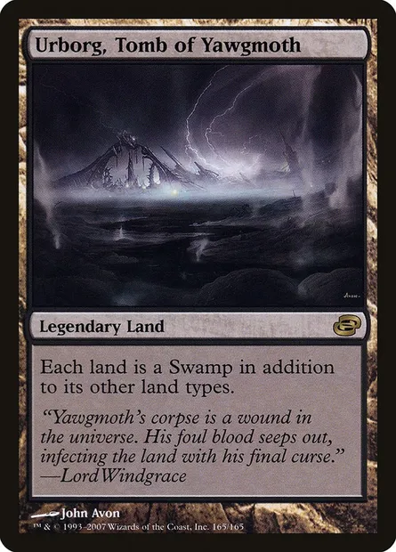 Urborg, tombe de Yaugzebul, carte Magic PLC 165 — extension Chaos planaire