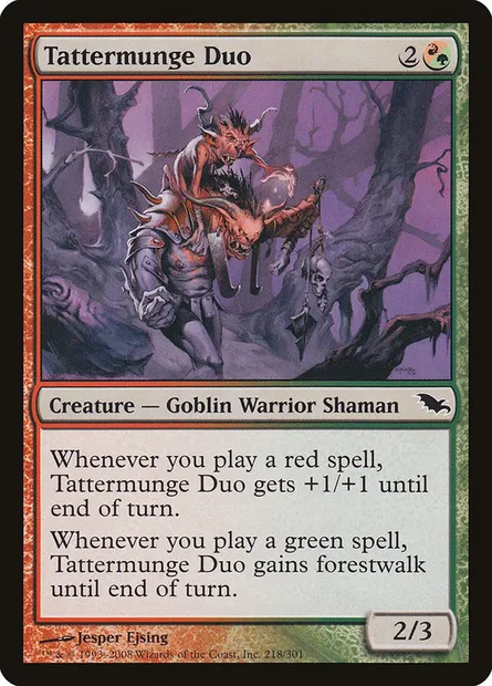 Tattermunge Duo, Magic card SHM 218 — Shadowmoor set