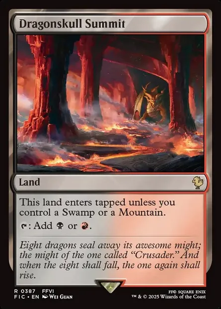 Dragonskull Summit, Magic card FIC 387 — Final Fantasy Commander set