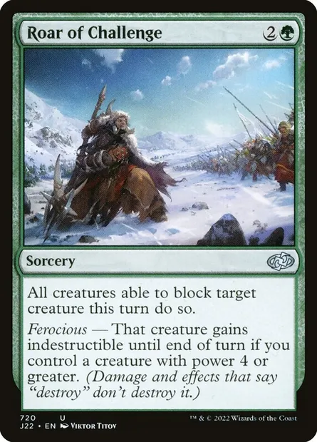 Roar of Challenge, Magic card J22 720 — Jumpstart 2022 set