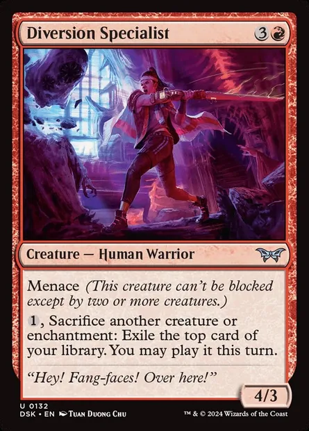 Diversion Specialist, Magic card DSK 132 — Duskmourn: House of Horror set