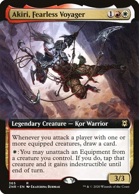 Akiri, Fearless Voyager, Magic card ZNR 365 — Zendikar Rising set