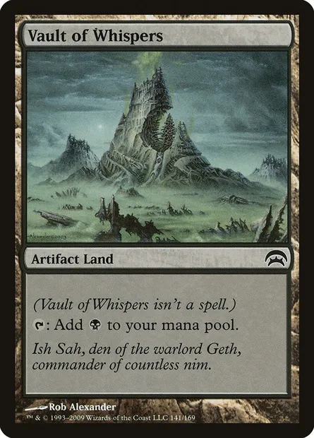Caveau des chuchotements, carte Magic HOP 141 — extension Planechase