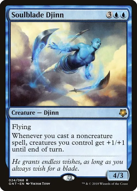Soulblade Djinn, Magic card GNT 24 — Game Night set