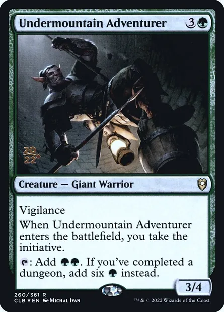 Undermountain Adventurer, Magic card PCLB 260s — Battle for Baldur's Gate Promos set