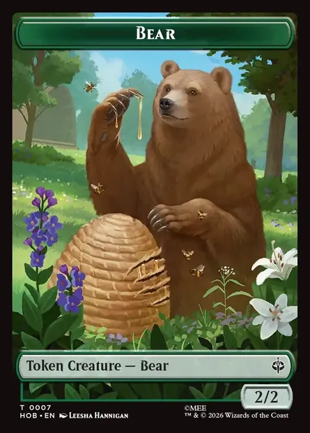 Bear, Magic card THOB 7 — The Hobbit Tokens set