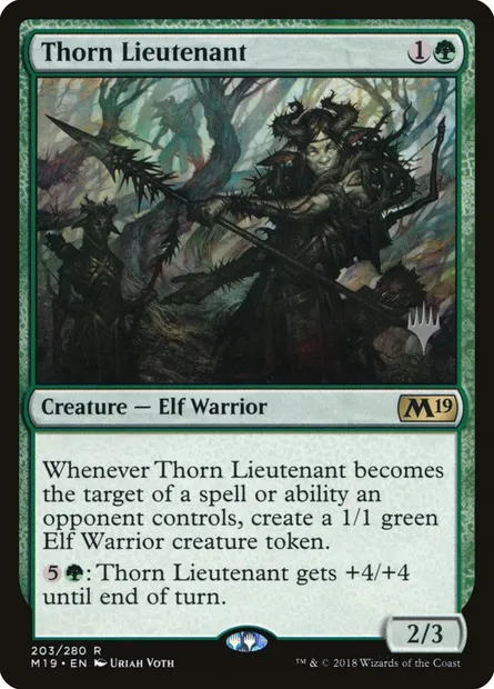 Thorn Lieutenant, Magic card PM19 203p — Core Set 2019 Promos set
