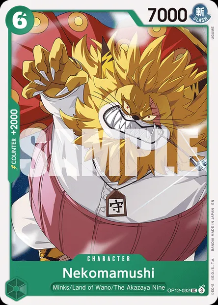 Nekomamushi, One Piece card OP12-032 — LEGACY OF THE MASTER set