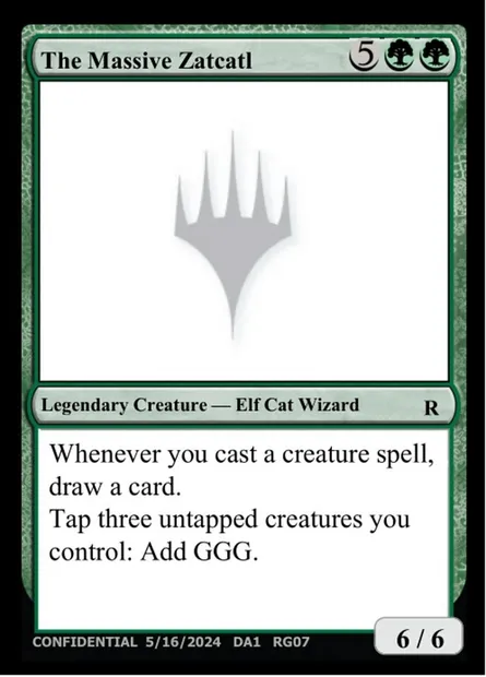 The Massive Zatcatl, Magic card UNK RG07 — Unknown Event set