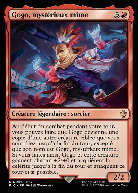 Gogo, mystérieux mime, carte Magic FIC 56 — extension Final Fantasy Commander