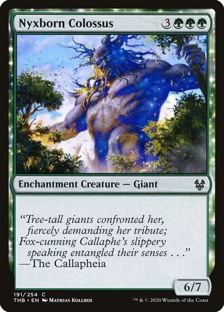 Nyxborn Colossus, Magic card THB 191 — Theros Beyond Death set