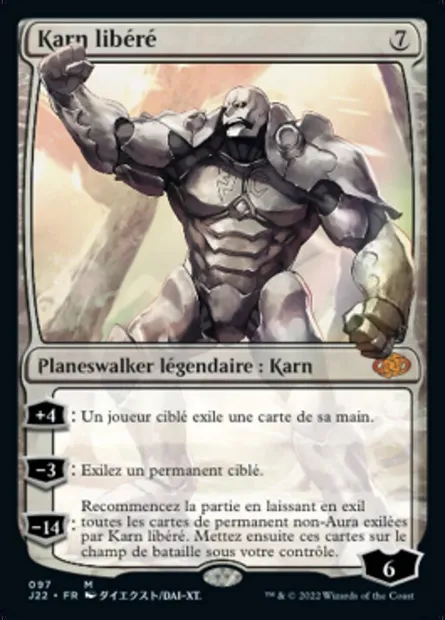 Karn libéré, carte Magic J22 97 — extension Jumpstart 2022
