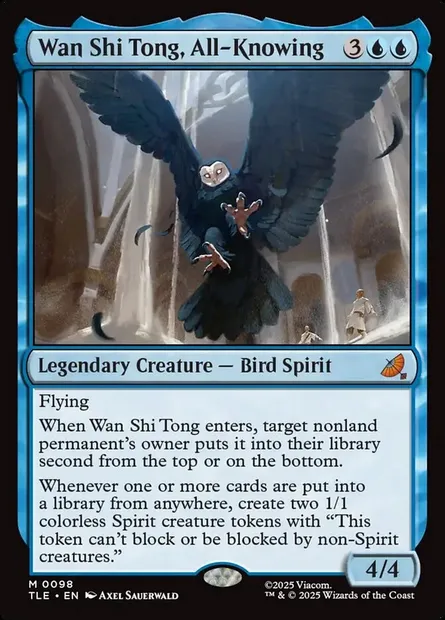 Wan Shi Tong, All-Knowing, Magic card TLE 98 — Avatar: The Last Airbender Eternal set