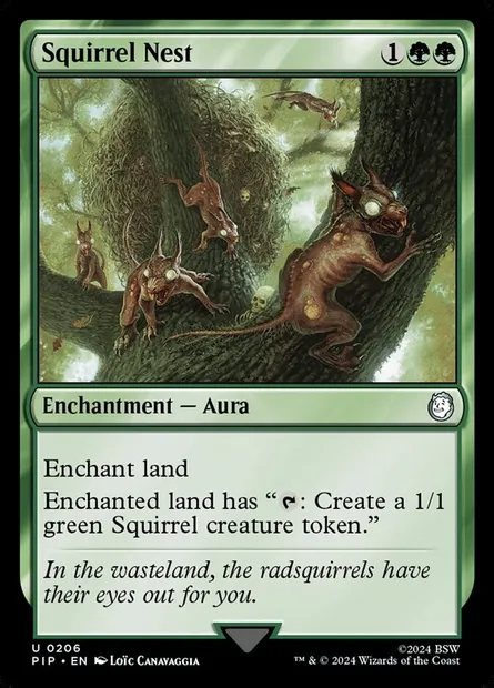 Squirrel Nest, Magic card PIP 206 — Fallout set