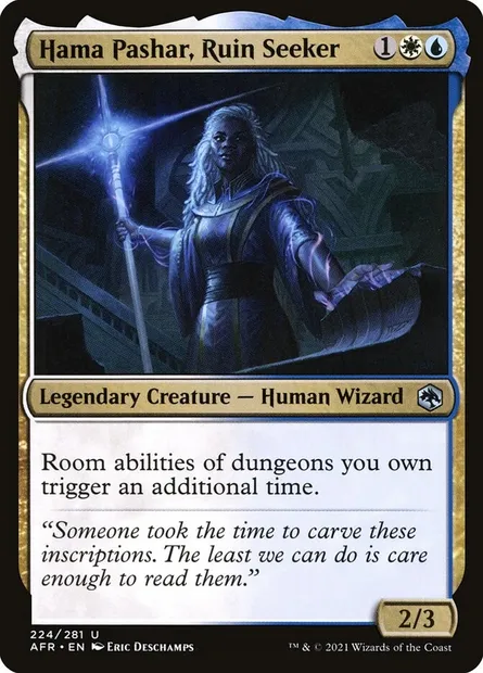 Hama Pashar, Ruin Seeker, Magic card AFR 224 — Adventures in the Forgotten Realms set