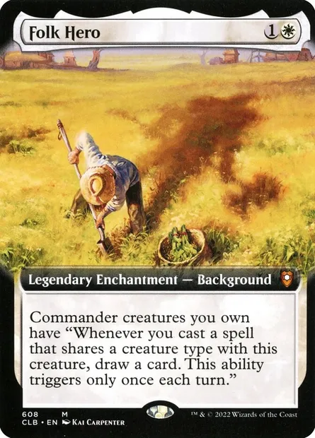 Folk Hero, Magic card CLB 608 — Commander Legends: Battle for Baldur's Gate set
