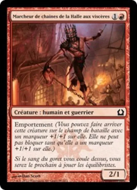 Marcheur de chaînes de la Halle aux viscères, carte Magic RTR 96 — extension Retour à Ravnica