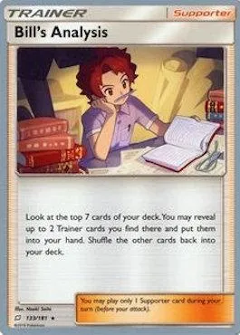 Bill's Analysis, Pokémon card WCD19 133 — World Championship Decks 2019 set