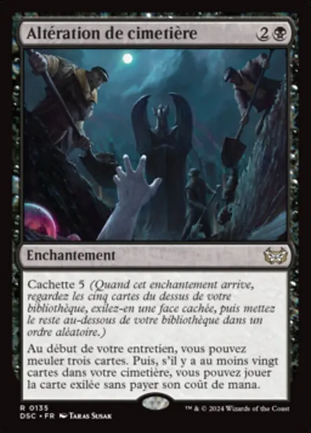 Altération de cimetière, carte Magic DSC 135 — extension Duskmourn: House of Horror Commander