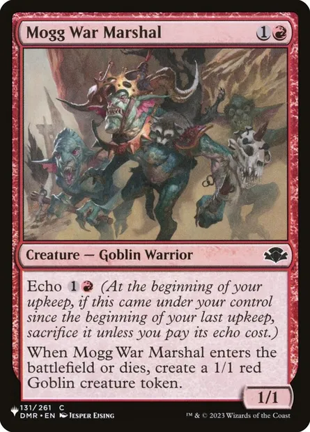 Mogg War Marshal, Magic card PLST DMR-131 — The List set